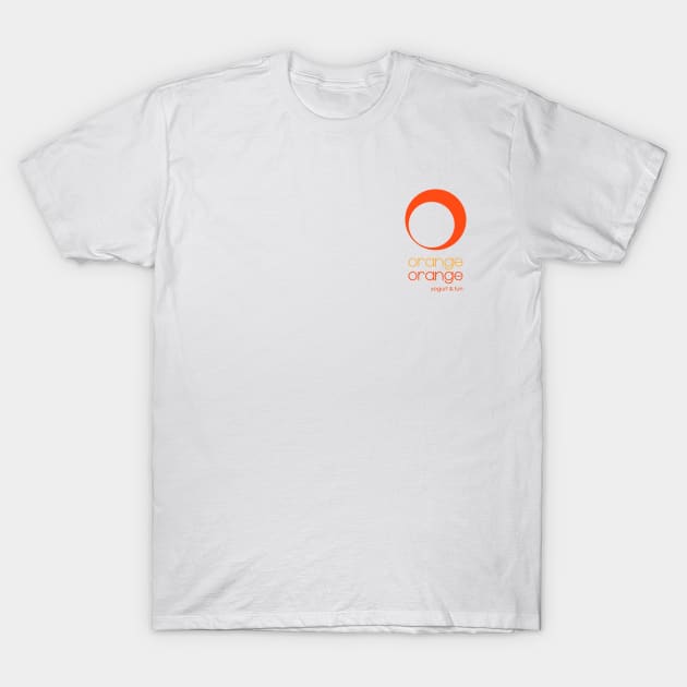 Orange Orange - Pocket Tee T-Shirt by Roufxis